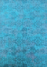 Oriental Light Blue Industrial Rug, urb2019lblu