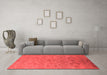 Industrial Red Washable Rugs