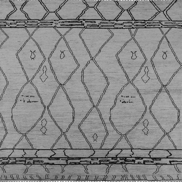 Square Solid Gray Modern Rug, urb2020gry