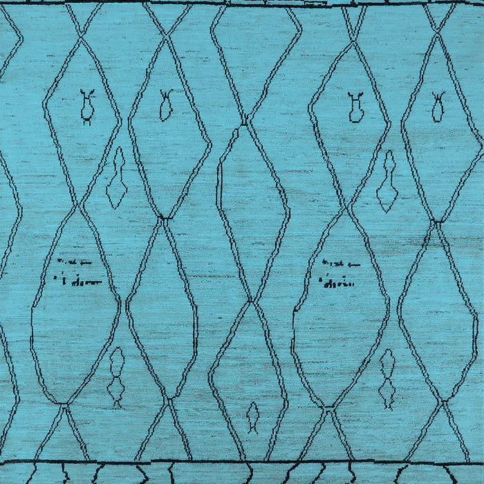 Machine Washable Solid Light Blue Modern Rug, wshurb2020lblu