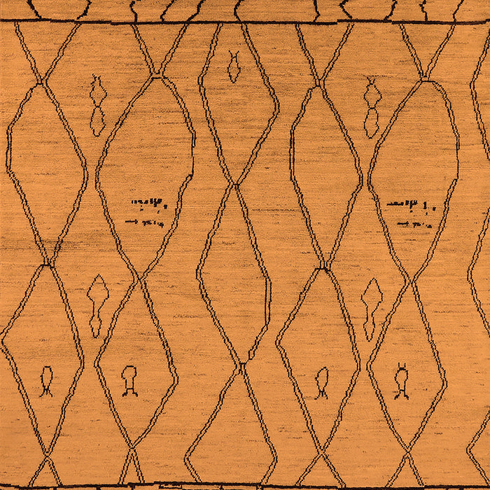 Solid Orange Modern Rug, urb2020org