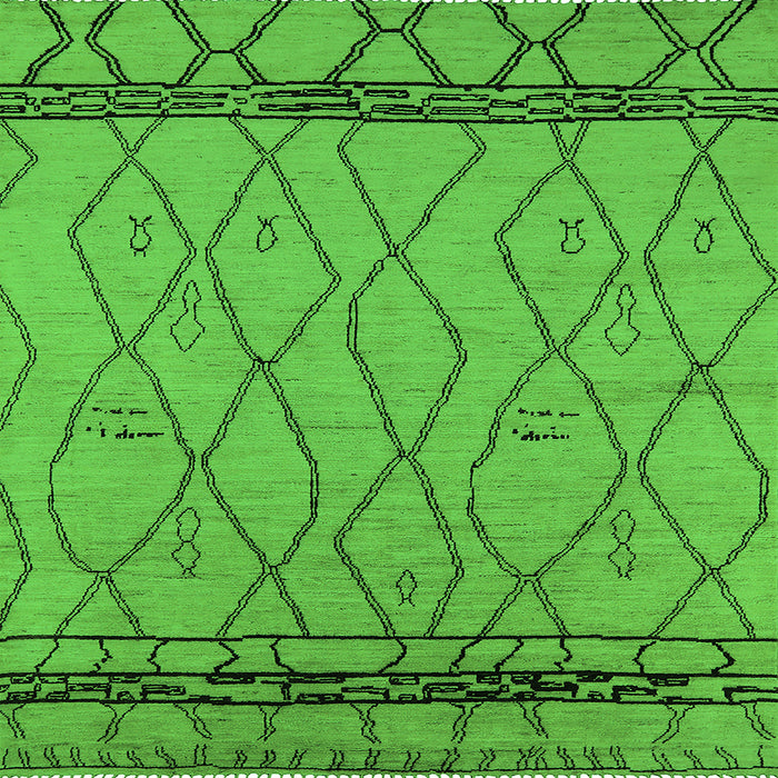 Square Solid Green Modern Rug, urb2020grn