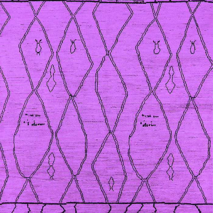 Machine Washable Solid Purple Modern Area Rugs, wshurb2020pur
