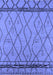 Machine Washable Solid Blue Modern Rug, wshurb2020blu
