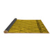 Sideview of Solid Yellow Modern Rug, urb2020yw