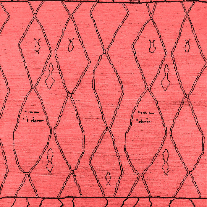 Solid Red Modern Area Rugs