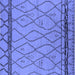 Square Machine Washable Solid Blue Modern Rug, wshurb2020blu
