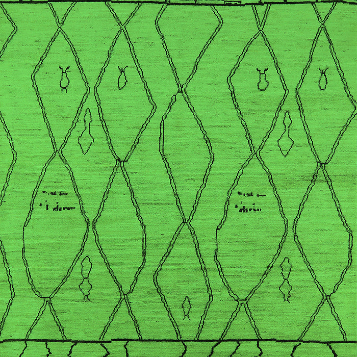 Solid Green Modern Rug, urb2020grn