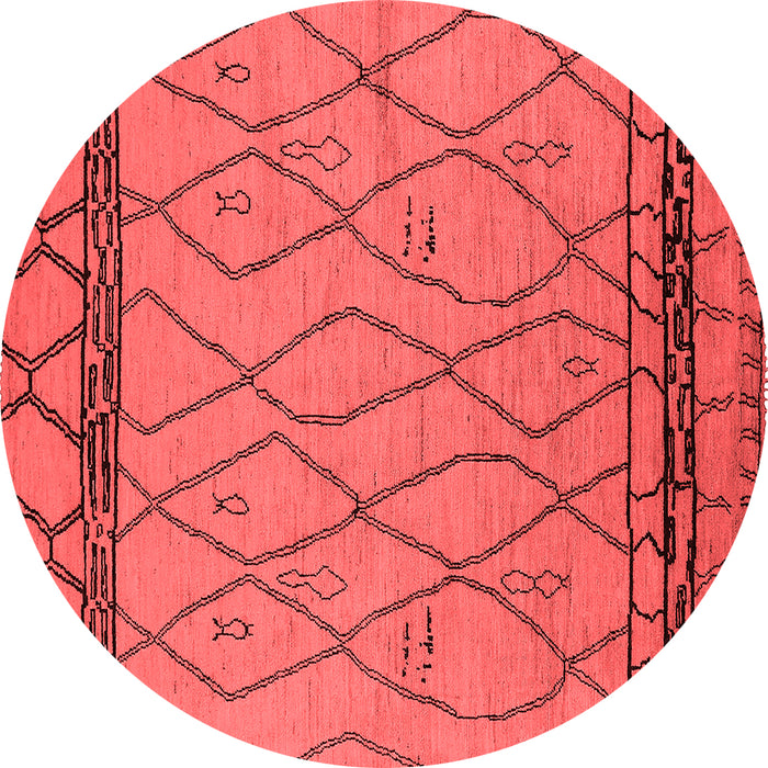 Machine Washable Solid Red Modern Rug, wshurb2020red