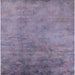 Square Mid-Century Modern French Lilac Purple Oriental Rug, urb2021