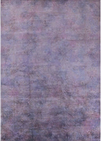 Machine Washable Industrial Modern French Lilac Purple Rug, wshurb2021