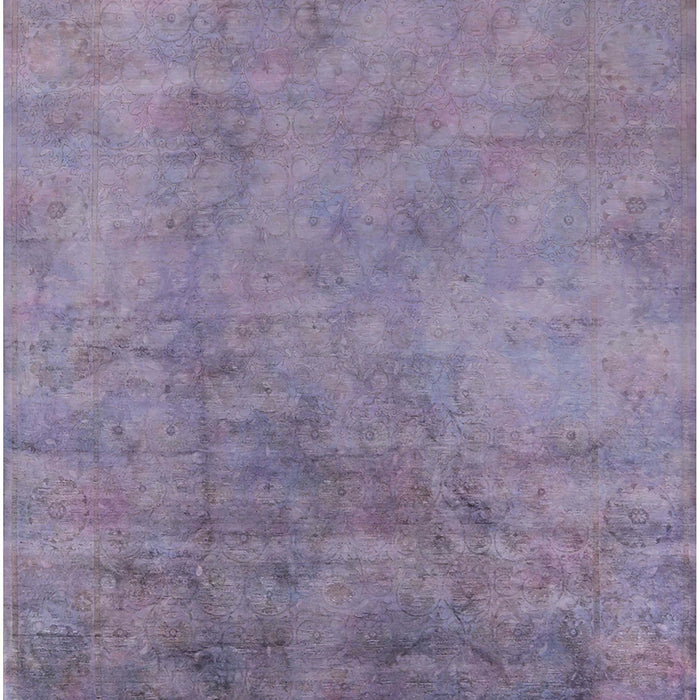 Machine Washable Industrial Modern French Lilac Purple Rug, wshurb2021