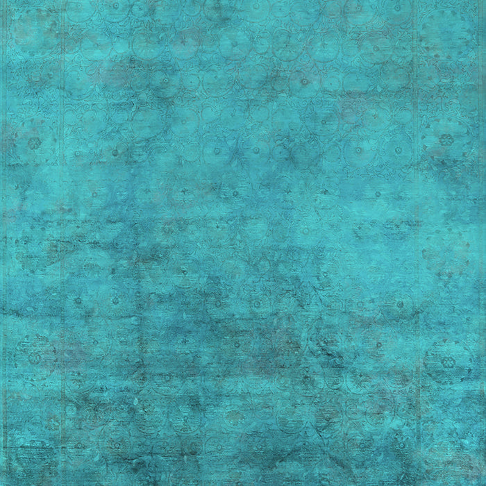 Machine Washable Oriental Turquoise Industrial Area Rugs, wshurb2021turq