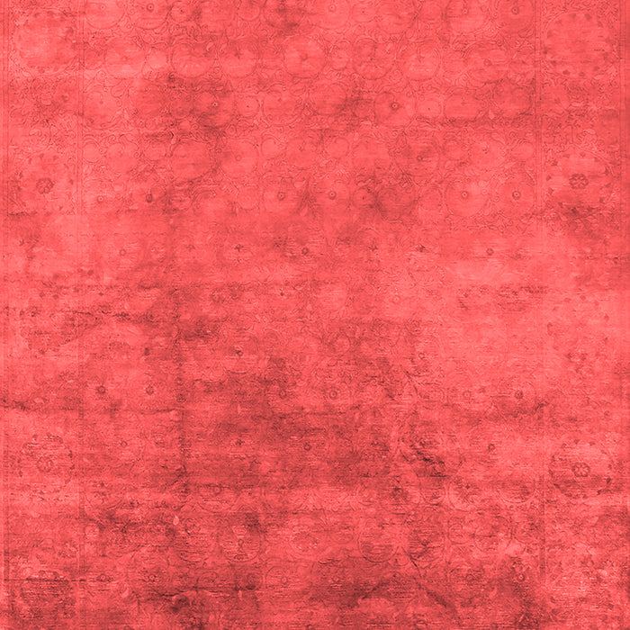 Machine Washable Oriental Red Industrial Rug, wshurb2021red