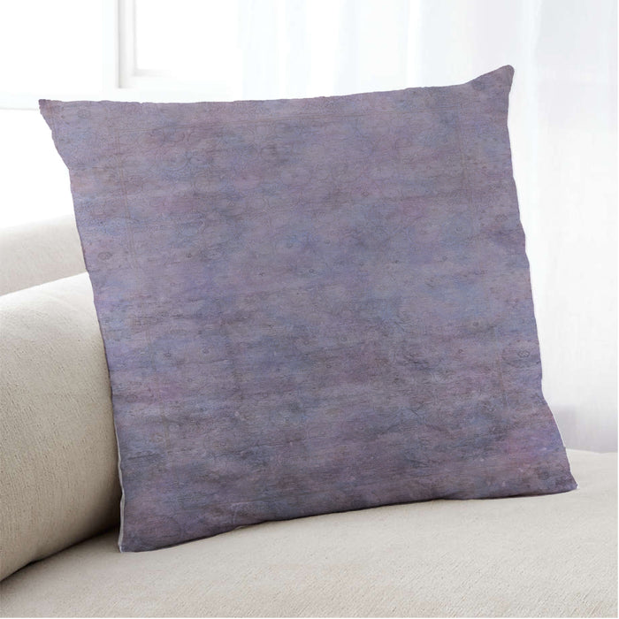Lifestyle Image of Mid-Century Modern Urban Square French Lilac Purple Throw Pillow, 18 inch by 18 inch, pwurb2021