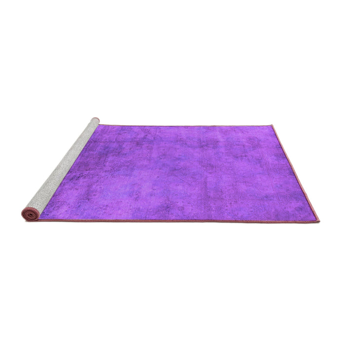 Sideview of Machine Washable Oriental Purple Industrial Area Rugs, wshurb2021pur