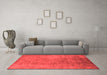 Industrial Red Washable Rugs