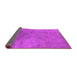 Sideview of Oriental Pink Industrial Rug, urb2021pnk