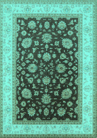 Oriental Turquoise Traditional Rug, urb2022turq