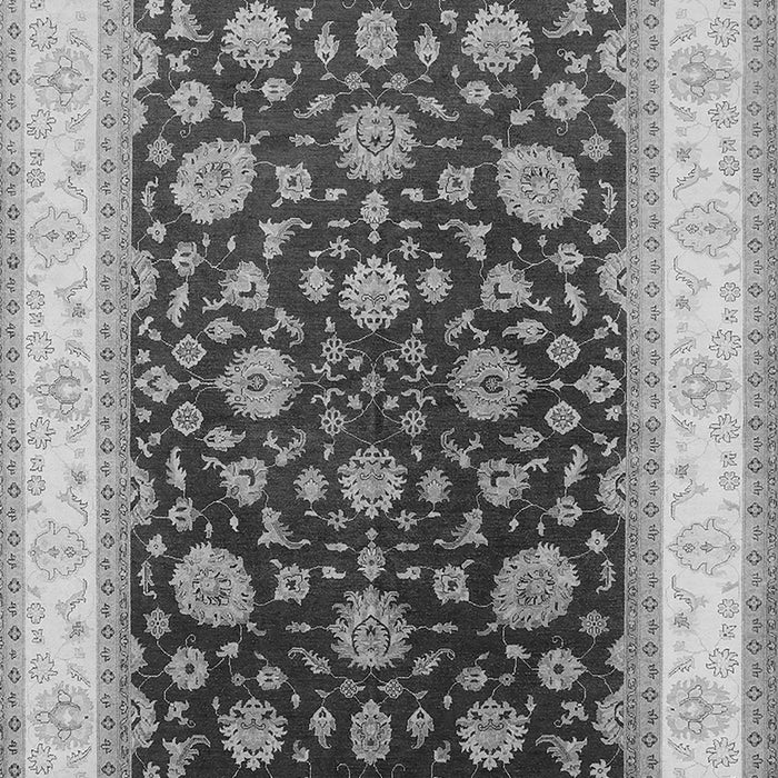 Machine Washable Oriental Gray Traditional Rug, wshurb2022gry