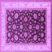 Square Oriental Purple Traditional Rug, urb2022pur
