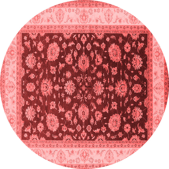 Machine Washable Oriental Red Traditional Rug, wshurb2022red