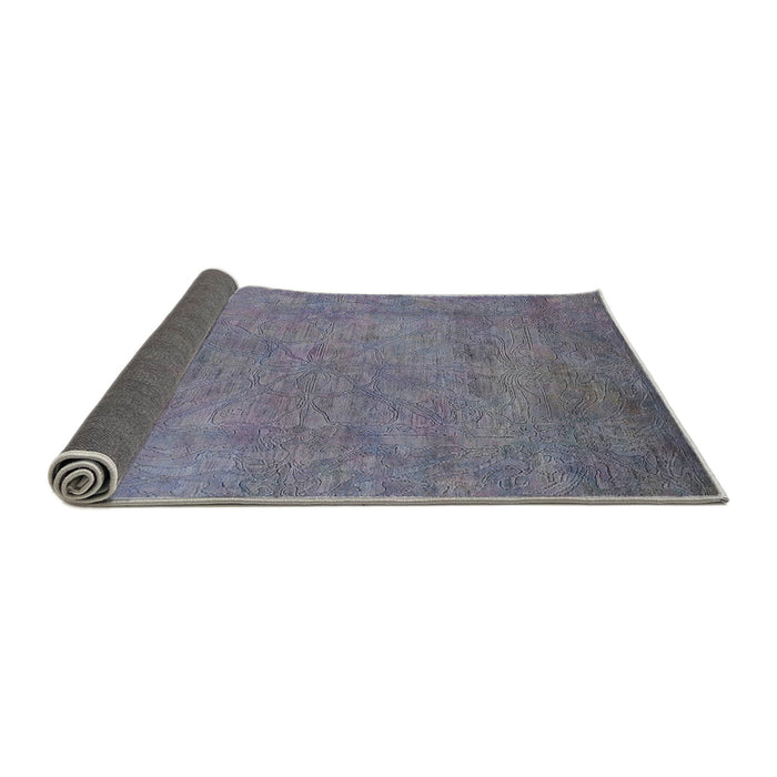 Sideview of Mid-Century Modern Purple Oriental Rug, urb2023