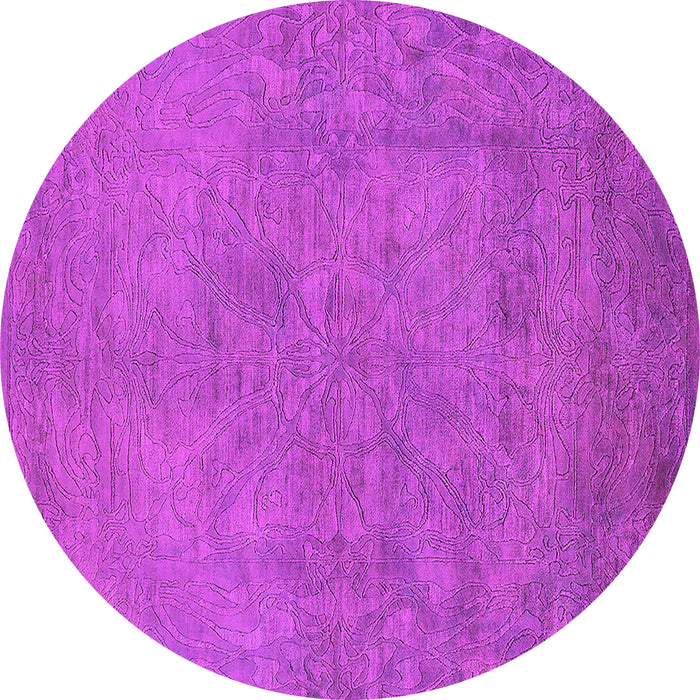 Round Oriental Pink Industrial Rug, urb2023pnk