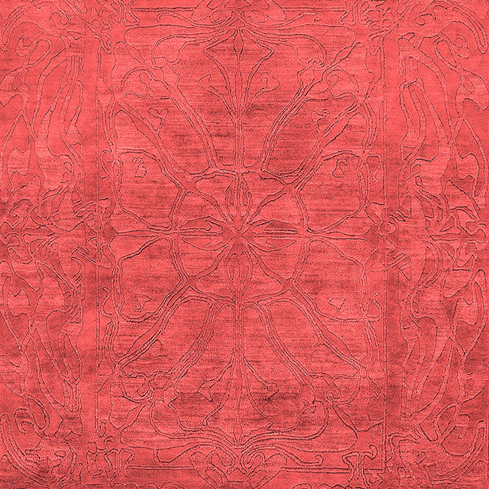 Machine Washable Oriental Red Industrial Rug, wshurb2023red