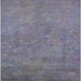 Square Mid-Century Modern Purple Oriental Rug, urb2023