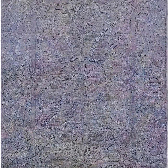 Mid-Century Modern Purple Oriental Rug, urb2023