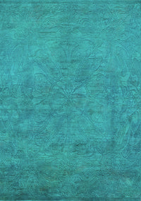 Oriental Turquoise Industrial Rug, urb2023turq