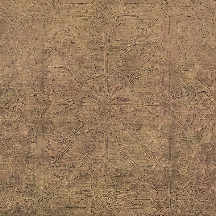 Machine Washable Oriental Brown Industrial Rug, wshurb2023brn