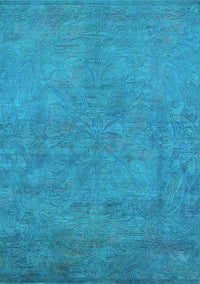 Oriental Light Blue Industrial Rug, urb2023lblu