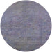 Round Machine Washable Industrial Modern Grape Purple Rug, wshurb2023