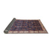 Sideview of Mid-Century Modern Purple Lily Purple Oriental Rug, urb2024