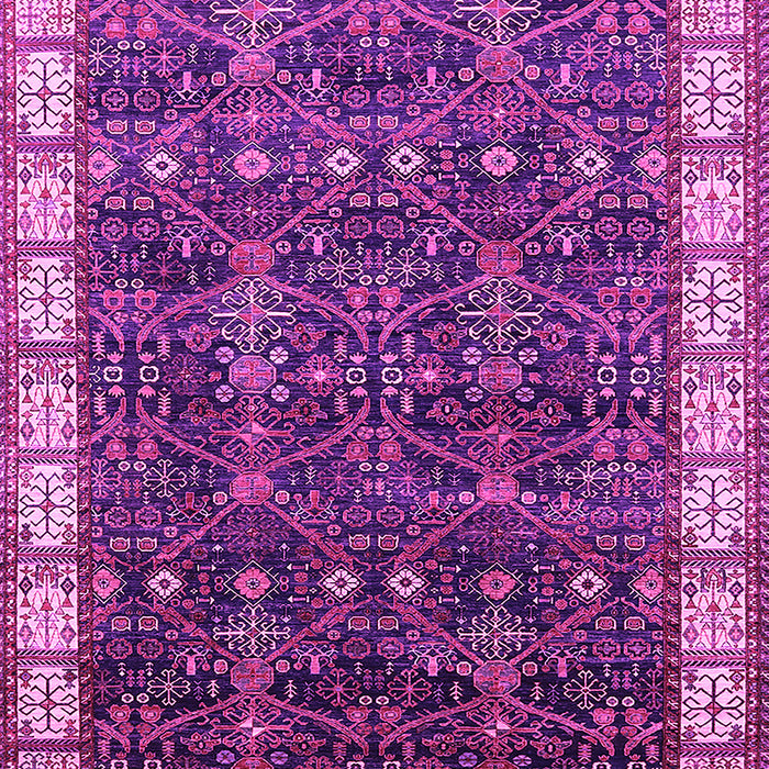 Machine Washable Oriental Pink Industrial Rug, wshurb2024pnk