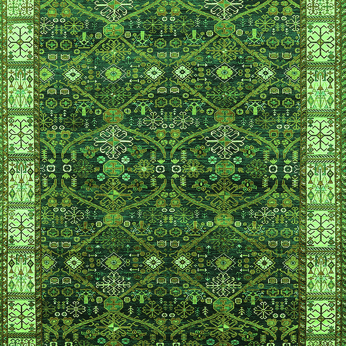 Oriental Green Industrial Rug, urb2024grn