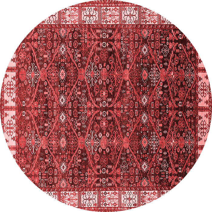 Machine Washable Oriental Red Industrial Rug, wshurb2024red