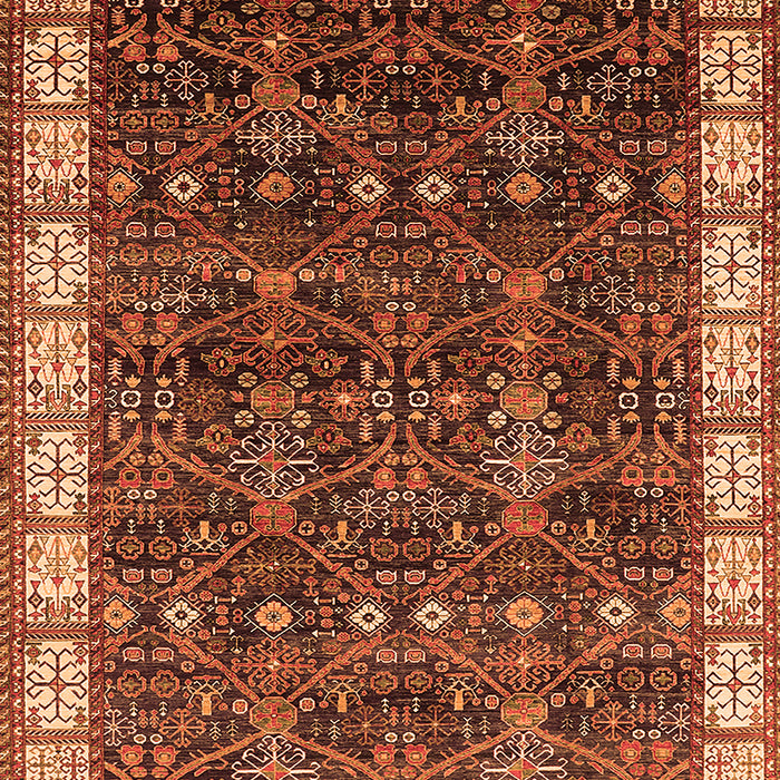 Oriental Orange Industrial Rug, urb2024org