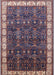 Mid-Century Modern Purple Lily Purple Oriental Rug, urb2024