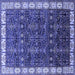 Square Oriental Blue Industrial Rug, urb2024blu