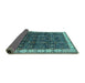 Sideview of Oriental Turquoise Industrial Rug, urb2024turq