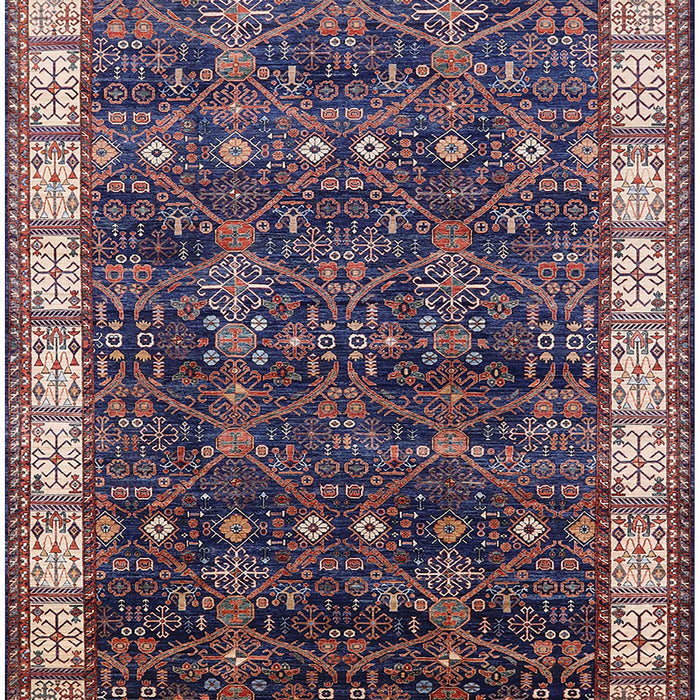 Machine Washable Industrial Modern Purple Lily Purple Rug, wshurb2024