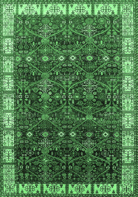 Oriental Emerald Green Industrial Rug, urb2024emgrn