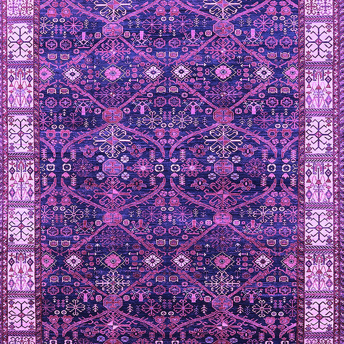 Machine Washable Oriental Purple Industrial Area Rugs, wshurb2024pur