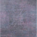 Square Mid-Century Modern Mist Blue Oriental Rug, urb2025