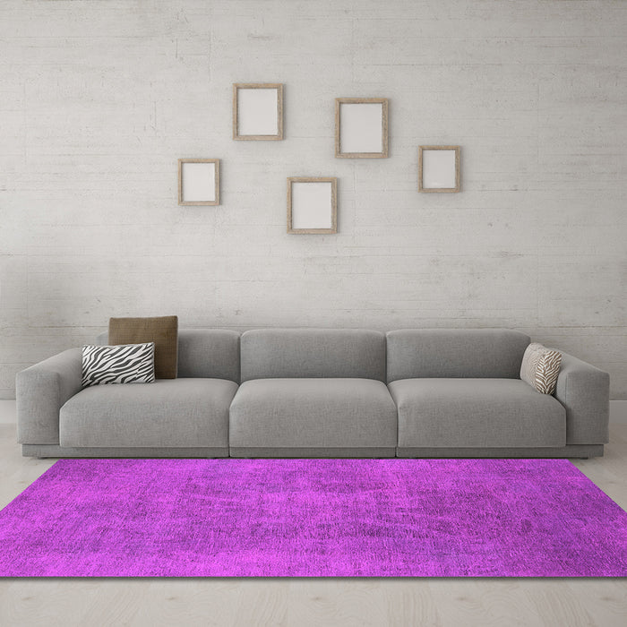 Machine Washable Oriental Pink Industrial Rug in a Living Room, wshurb2025pnk