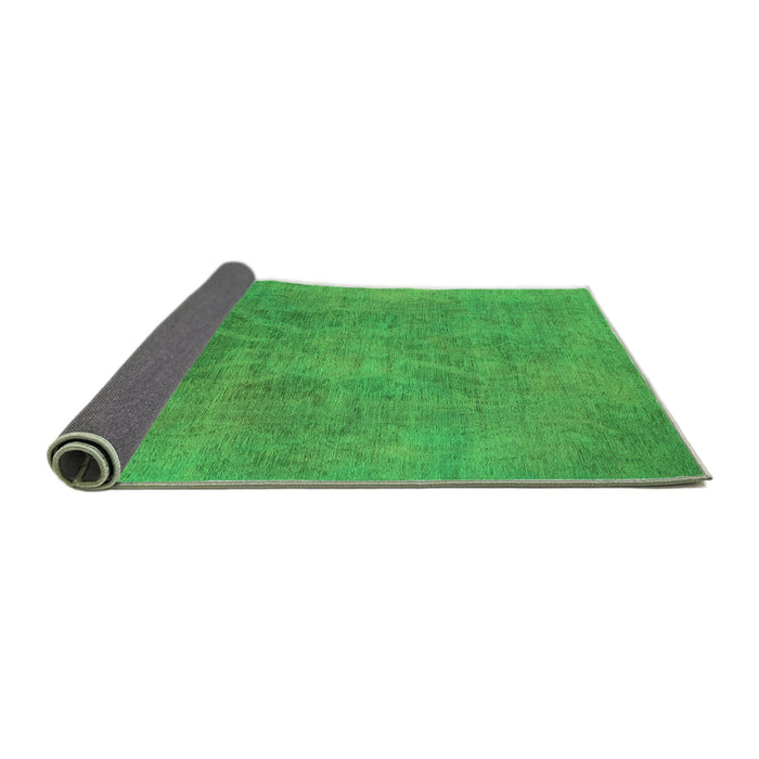 Sideview of Oriental Green Industrial Rug, urb2025grn
