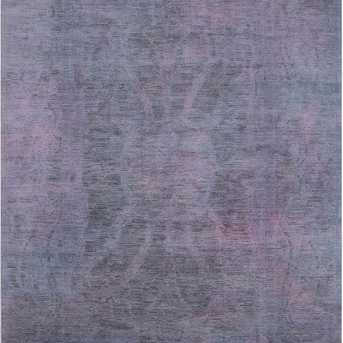 Mid-Century Modern Mist Blue Oriental Rug, urb2025